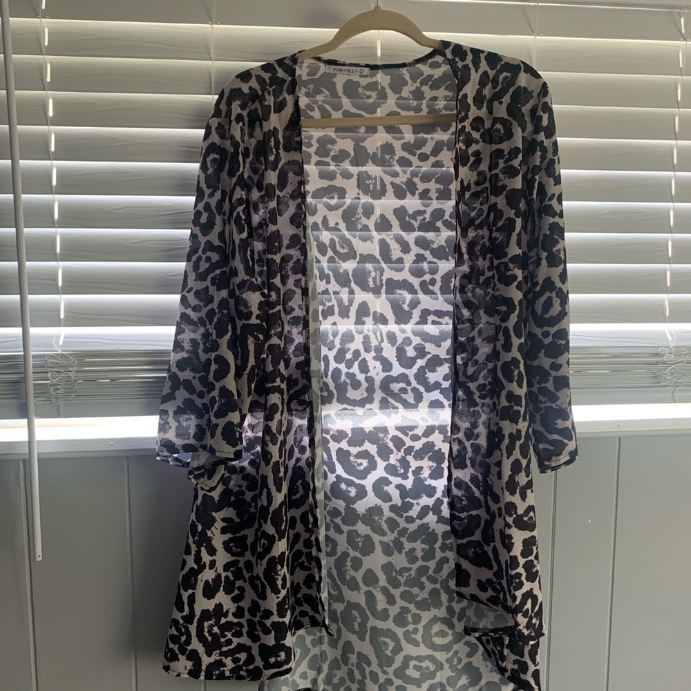 Leopard Kimono- only wore for a picture